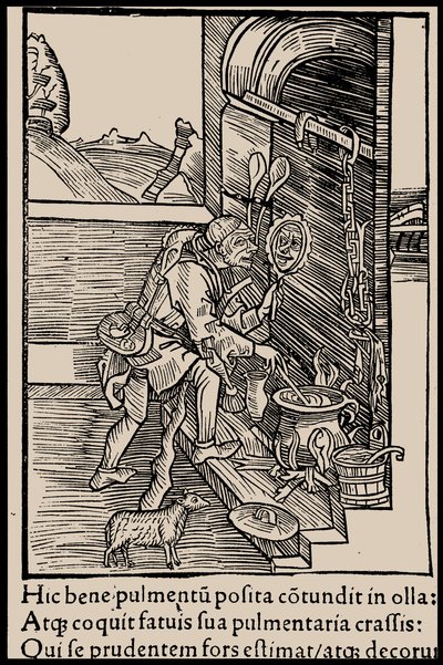 Illustration till boken Ship of Fools av Sebastian Brant, 1497. av Unbekannt