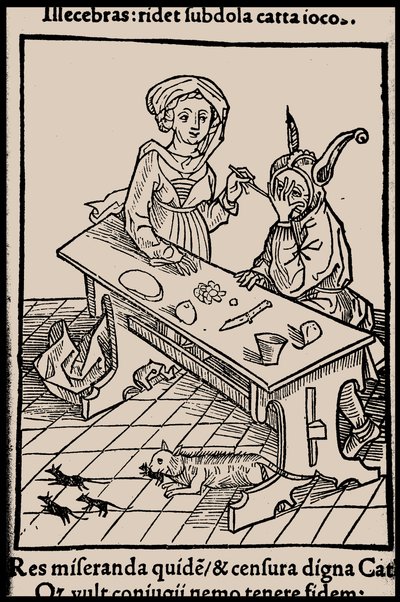 Illustration till boken Ship of Fools av Sebastian Brant, 1497. av Unbekannt
