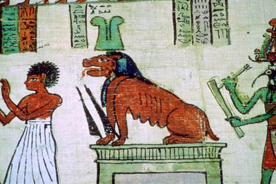 Bild av den egyptiska gudomen Ammit av Unbekannt
