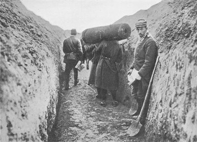 I en av de franska skyttegravarna, 1914 av Unbekannt