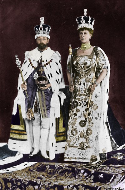 Våren 1910 dog kung Edward VII, i mars 1911 kröntes kung George V, 1911, 1945 av Unbekannt