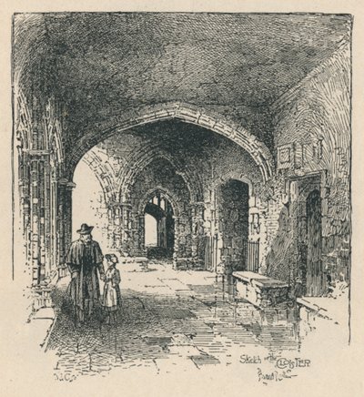 I klostret, 1895 av Unbekannt