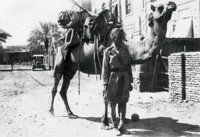Indisk kameltrooper, Bagdad, 1918 av Unbekannt