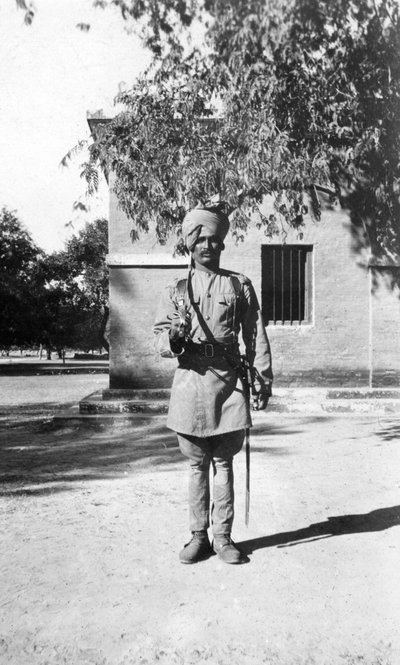 Indisk lancer, Mathura, Indien, 1916-1917 av Unbekannt