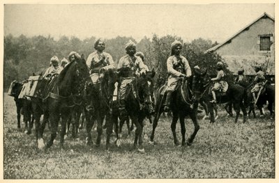 Indiska soldater vid fronten, första världskriget, 1914, c1920. av Unbekannt