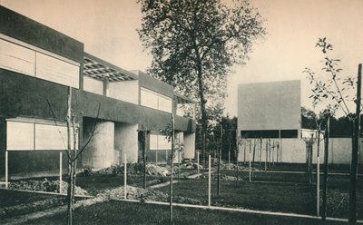 Industrial Housing Scheme i Pessac, nära Bordeaux. Arkitekter, Le Corbusier och Pierre Jeanneret, av Unbekannt