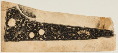 Ink Impression Pull från en Colt Revolver, ca. 1854. av Unbekannt