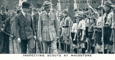 Inspekterande scouter vid Maidstone, 1929 1937 av Unbekannt
