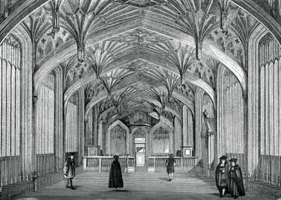 Interiör, Oxford University, c1700-talet, 1870 av Unbekannt