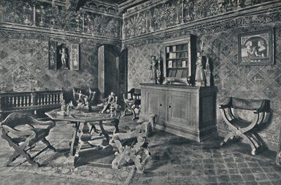Interiör, Palazzo Davanzati, 1928 av Unbekannt
