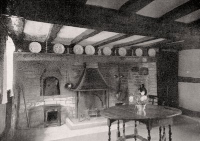 Interiör av Anne Hathaways Cottage, Stratford-upon-Avon, Warwickshire, England, 1924-1926 av Unbekannt