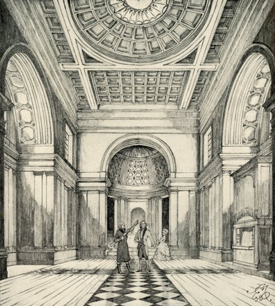 Interiör av Ayot St. Lawrence Church, Hertfordshire, 1938 av Unbekannt