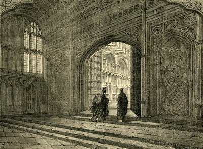 Interiör av Henrik VIIs kapell, 1881. av Unbekannt