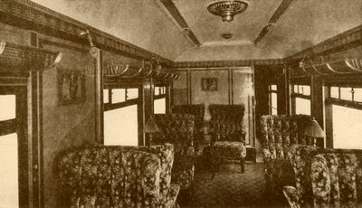 Interiör av Pullman Car, Marjorie, Southern Railway, 1930. av Unbekannt
