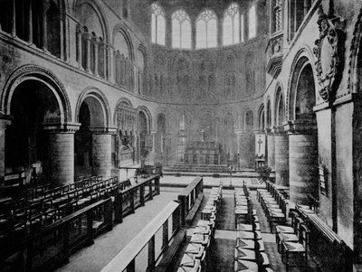 Interiör av Church of St Bartholomew the Great, West Smithfield, City of London, 1906 av Unbekannt