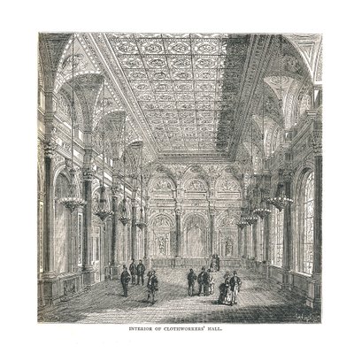 Interiör av Clothworkers Hall, 1878 av Unbekannt