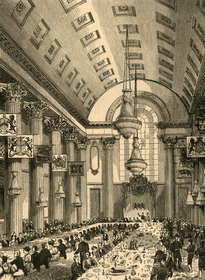 Interiör av den egyptiska hallen, 1897. av Unbekannt