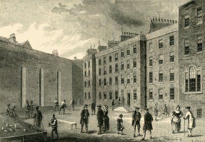 Fleetfängelsets inre - The Racket-Court, c1872. av Unbekannt