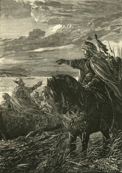 Intervju mellan John Zimisces och Sviatoslaf, 969 AD, 1890. av Unbekannt