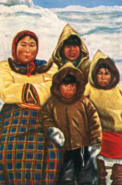 Inuitfolk från Labrador, norra Kanada, c1928. av Unbekannt