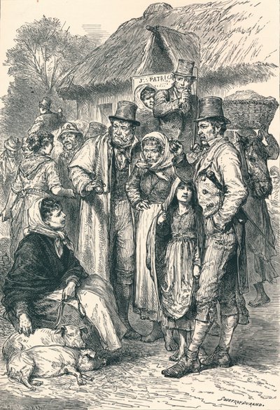 Irländska bönder, 1896 av Unbekannt