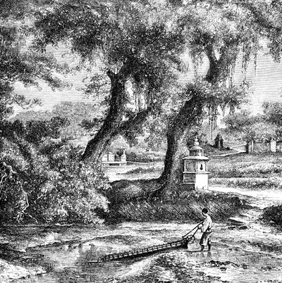 Bevattningspump, södra Kina, c1890 av Unbekannt