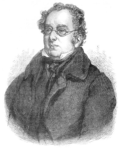 Isaac DIsraeli, brittisk författare och forskare, c1840 1878 av Unbekannt
