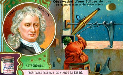 Isaac Newton, engelsk matematiker, astronom och fysiker, c1900 av Unbekannt