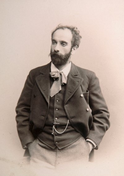 Isaak Levitan, rysk konstnär, c1880-c1890-tal av Unbekannt