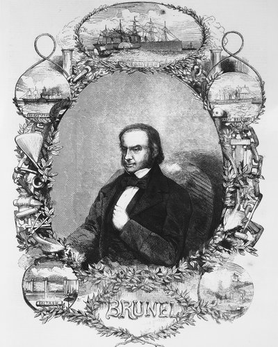 Isambard Kingdom Brunel, civilingenjör, c1850-talet av Unbekannt