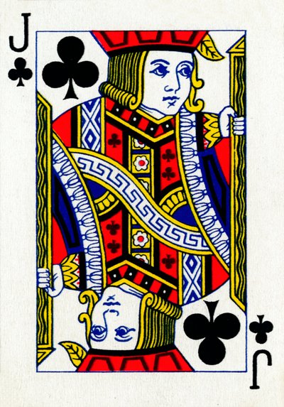 Jack of Clubs från en kortlek med Goodall & Son Ltd.-spelkort, c1940 av Unbekannt