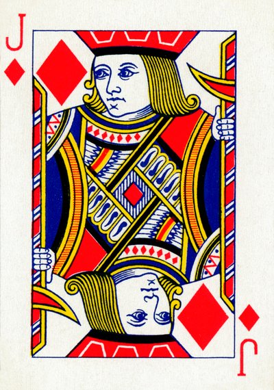 Jack of Diamonds från en kortlek med Goodall & Son Ltd. spelkort, c1940 av Unbekannt
