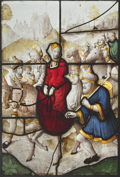 Jakob återvänder till Kanaan med Rachael och Lea Förföljd av Laban, ca. 1525. av Unbekannt