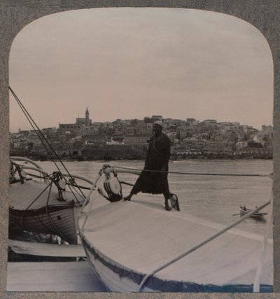 Jaffa den gamla Joppa från havet, c1900 av Unbekannt