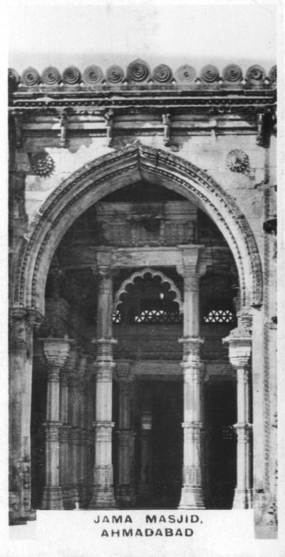 Gama-moskén, Ahmedabad, Gujarat, Indien, ca 1925 av Unbekannt