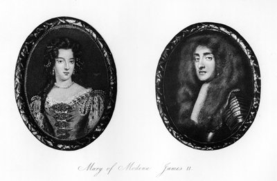 Jakob II och Maria av Modena, 1907 av Unbekannt