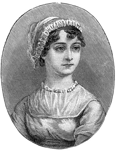 Jane Austen 1775-1817, engelsk författare av Unbekannt