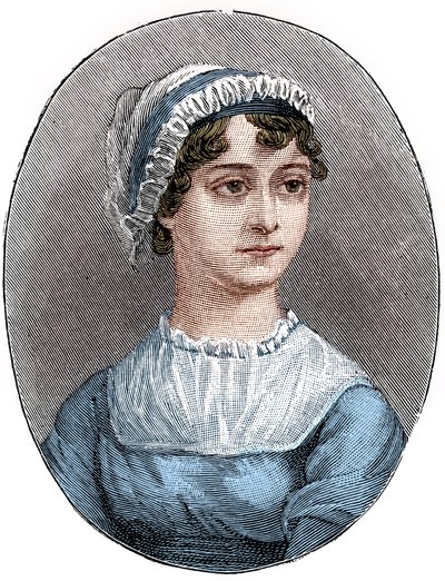 Jane Austen 1775-1817, engelsk författare av Unbekannt