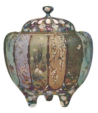 Japansk rökelse brännare - Cloisonné ware, 1914. av Unbekannt
