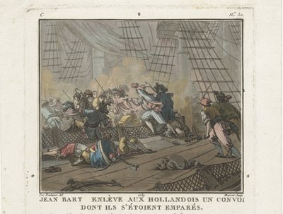 Jean Bart i slaget vid Texel den 29 juni 1694, 1789. av Unbekannt