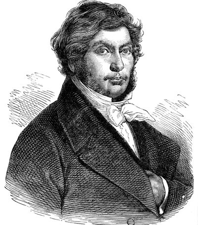 Jean Francois Champollion, fransk historiker, lingvist och egyptolog, 1800-talet av Unbekannt