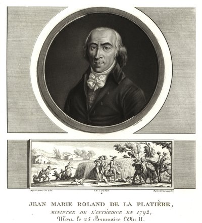 Jean Marie Roland de la Platiere, inrikesminister av Unbekannt