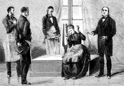 Jean Martin Charcot demonstrerar hypnos, 1879 av Unbekannt