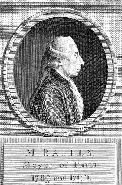 Jean Sylvain Bailly 1736-1793, fransk astronom, författare och politiker av Unbekannt