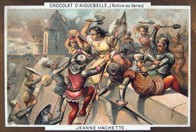 Jeanne Hachette försvarar Beauvais, 1472, 1800-talet av Unbekannt