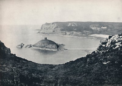 Jersey - Portelet Bay och Janvrin Island, 1895 av Unbekannt