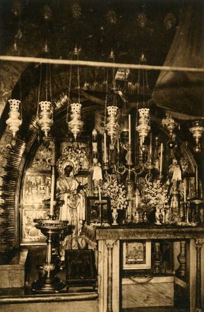 Jerusalem - Heliga gravens kyrka - Golgata, c1918-c1939. av Unbekannt