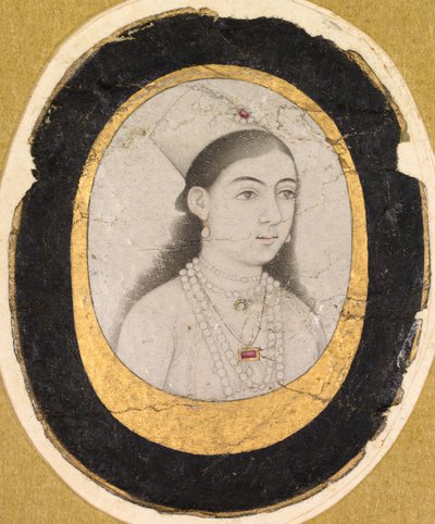 Juvelporträtt av en ung flicka, ca. 1660. av Unbekannt