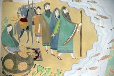 Judiska museet i Schweiz, Basel, uttåget från Egypten, påsken (foto) av Unbekannt