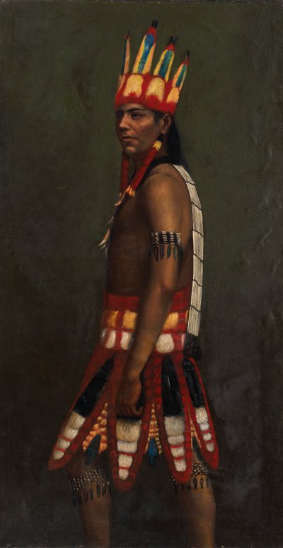 Jivaro Indian, ca. 1890-1892. av Unbekannt